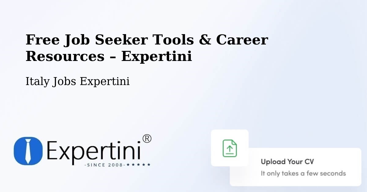 Free Job Seeker Tools & Career Resources – Ladispoli - Ladispoli, Italy Jobs Expertini